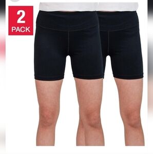 Tuff Athletics Youth Girls 2-pack Bike Short, black size L 14/16 - NWT